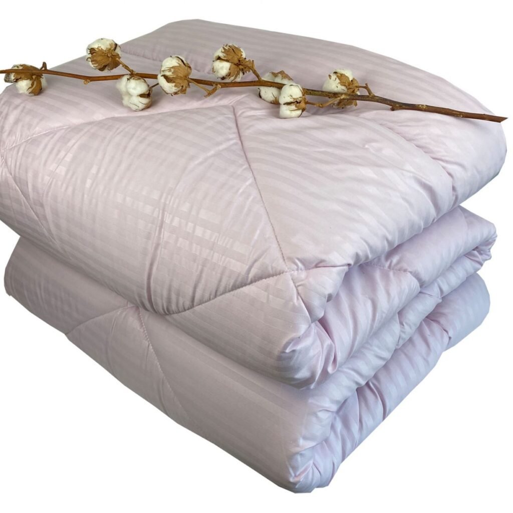 Πάπλωμα Σατέν Ριγέ Μονό 160x240 Lilac 3917 - Astron Italy