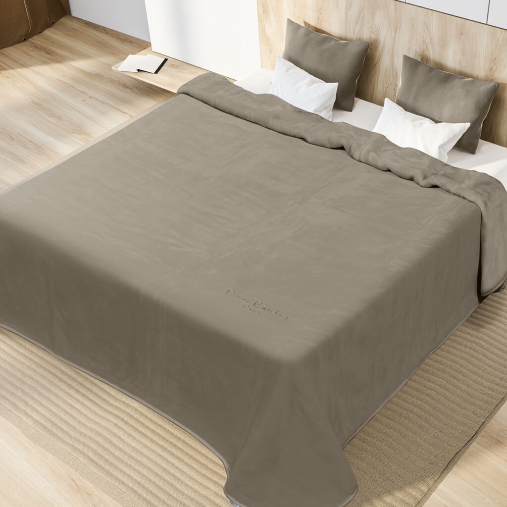 Alternative view of ΚΟΥΒΕΡΤΑ KING SIZE 240X260 PIERRE CARDIN NANCY 545 TAUPE(55)