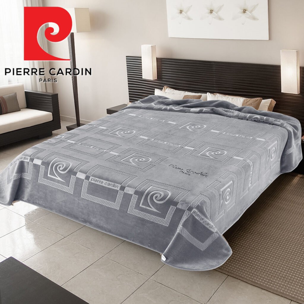 ΚΟΥΒΕΡΤΑ ΥΠΕΡΔΙΠΛΗ 220X240 PIERRE CARDIN NANCY 657  GREY(51)