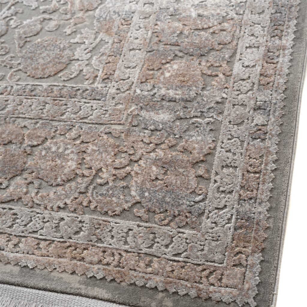 Alternative view of ΧΑΛΙ LUXURIOUS SILK 6793 GREY BEIGE - 240cm x 340cm 2004333 - Klonaras