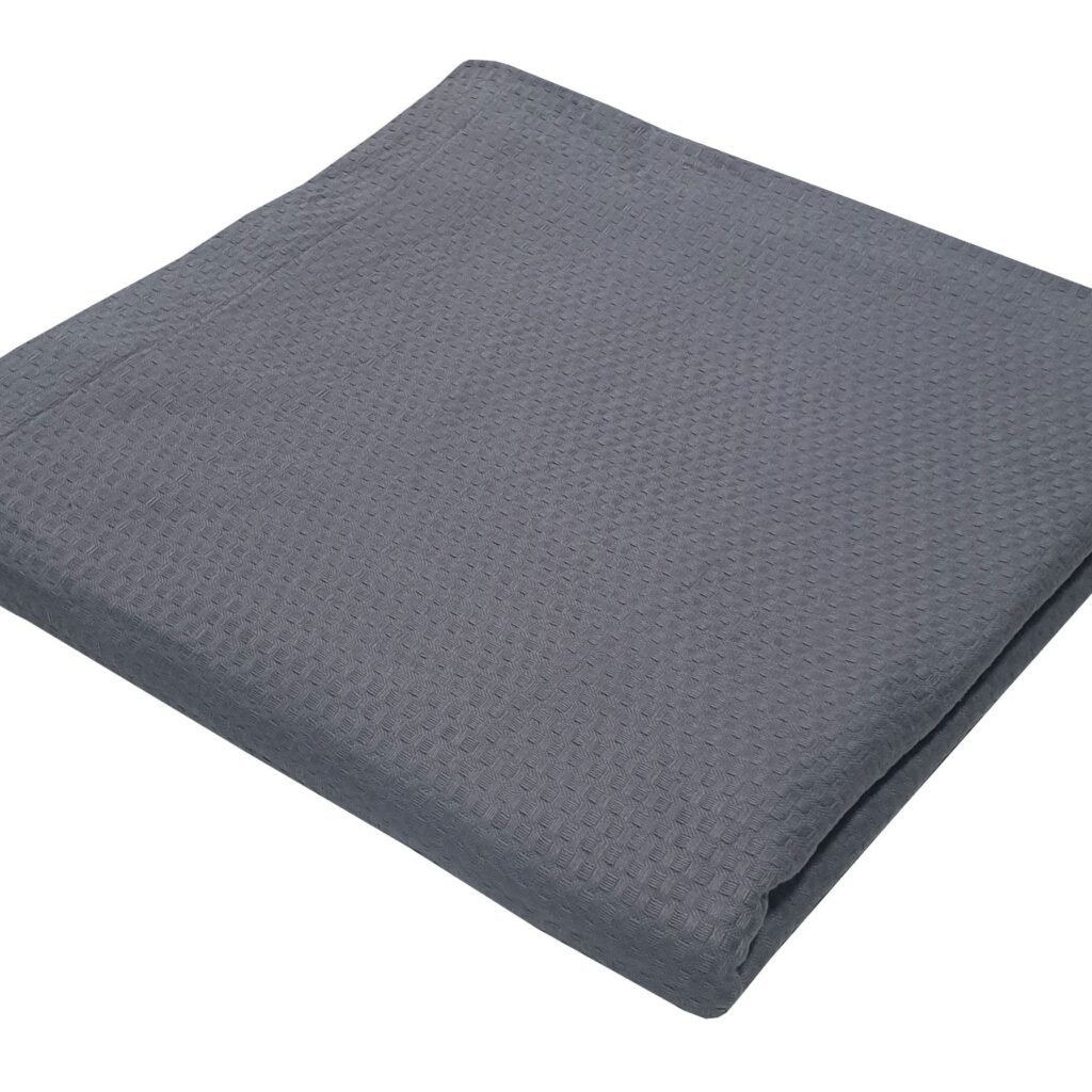 Κουβέρτα Πικέ Le Blanc Sanforized Cotton 100% Σούπερ Υπέρδιπλη 240x260 Grey