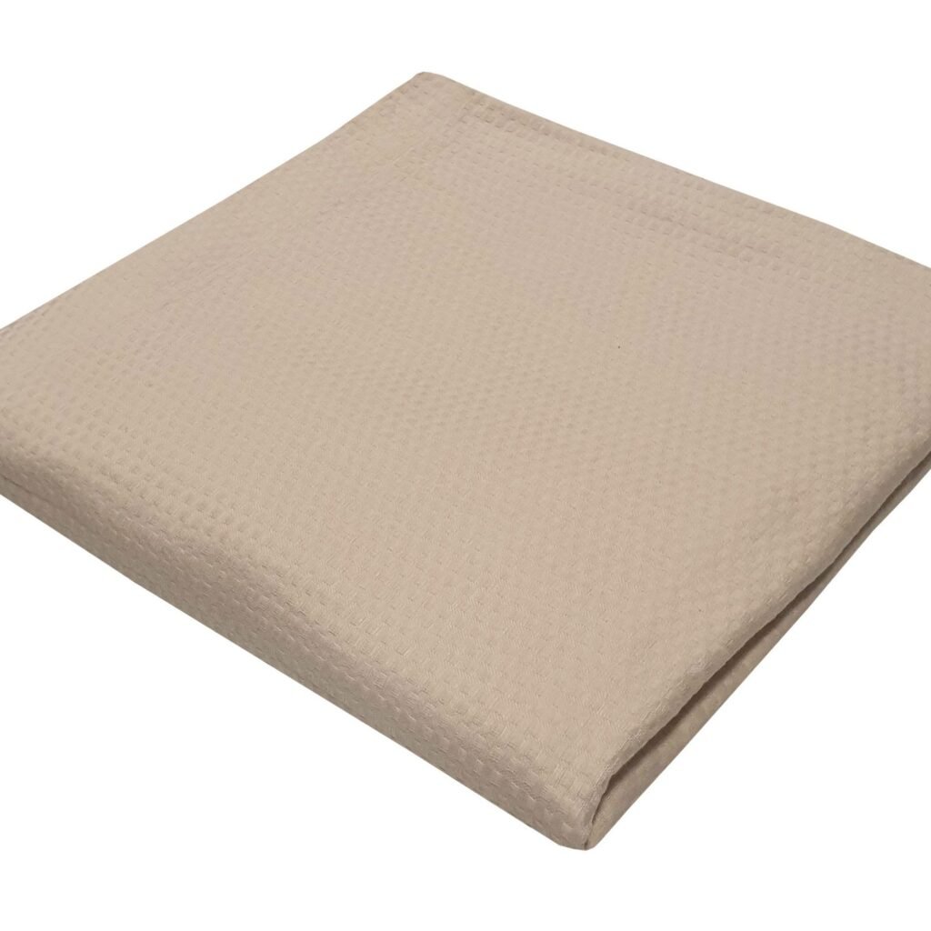 Κουβέρτα Πικέ Le Blanc Sanforized Cotton 100% Σούπερ Υπέρδιπλη 240x260 Beige
