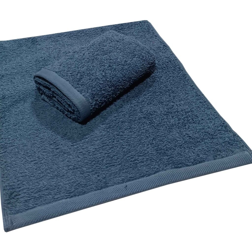 Πετσέτα ΚΟΜΒΟΣ Πεννιέ PLAIN LINE 500γρ/μ2 DARK BLUE Χειρός 30x50