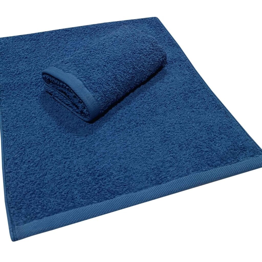 Πετσέτα ΚΟΜΒΟΣ Πεννιέ PLAIN LINE 500γρ/μ2 ROYAL BLUE Χειρός 30x50