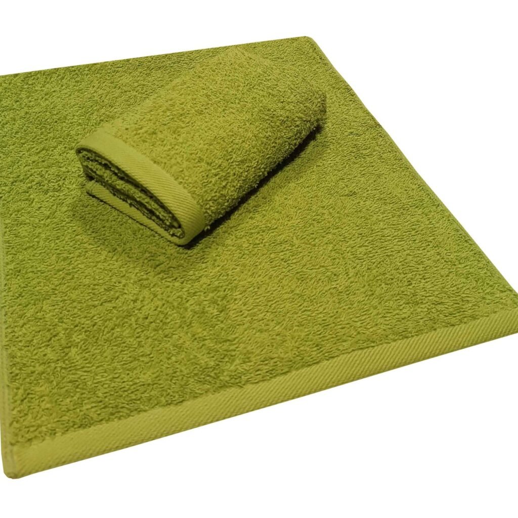Πετσέτα ΚΟΜΒΟΣ Πεννιέ PLAIN LINE 500γρ/μ2 GREEN Χειρός 30x50