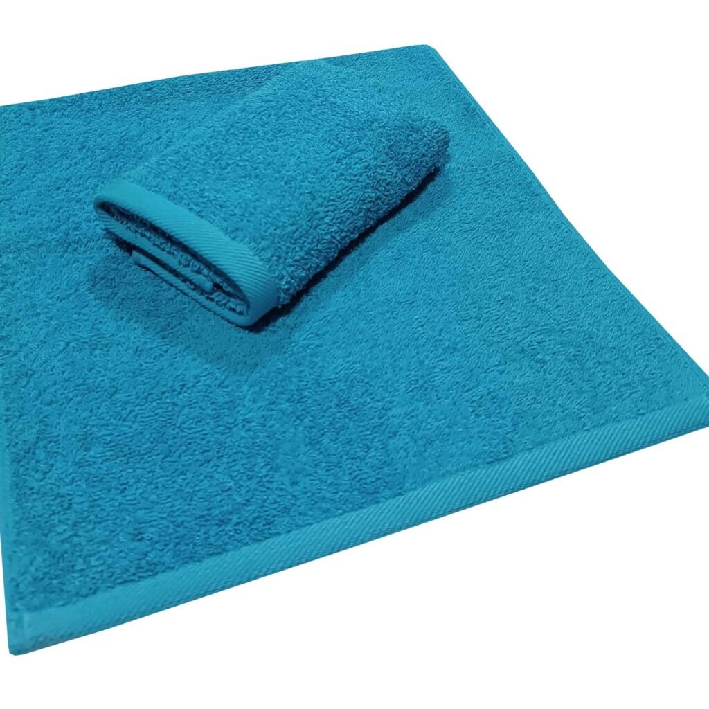 Πετσέτα ΚΟΜΒΟΣ Πεννιέ PLAIN LINE 500γρ/μ2 PETROL Χειρός 30x50