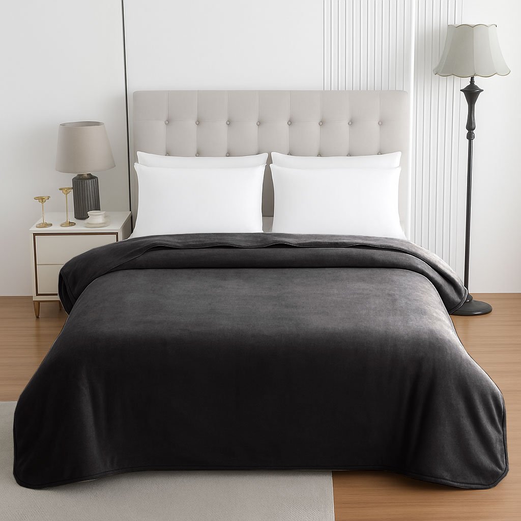 Κουβέρτα Le Blanc Βελουτέ 550gr Υπέρδιπλη 220x240 Anthaces