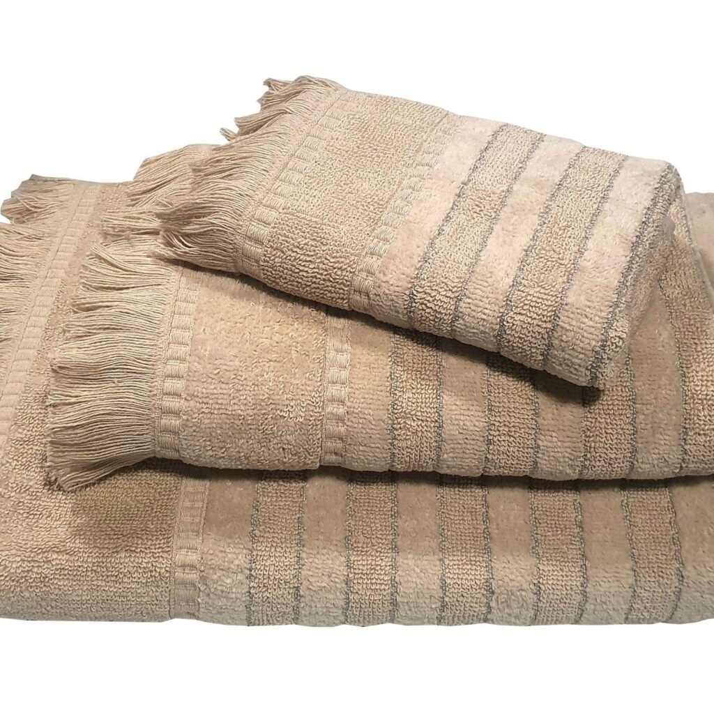 Πετσέτα Le Blanc Πεννιέ Ζακάρ 550gr/m2 PAROS Beige Χειρός 30x50