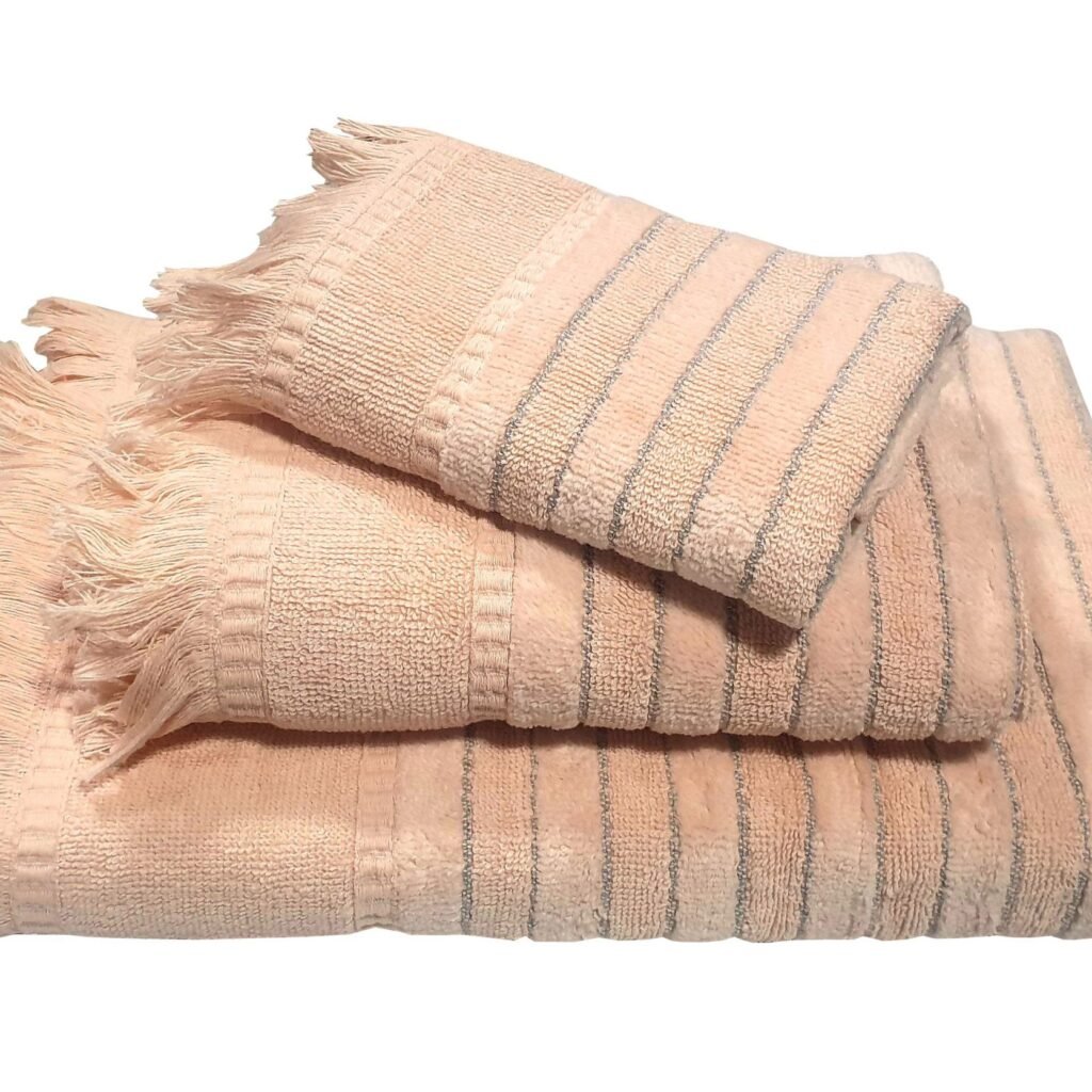 Πετσέτα Le Blanc Πεννιέ Ζακάρ 550gr/m2 PAROS Peach Χειρός 30x50