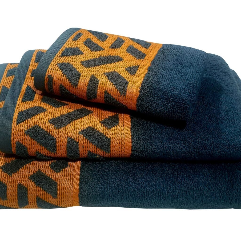 Πετσέτα Le Blanc Πεννιέ Ζακάρ 550gr/m2 MYKONOS Blue Σώματος 70x140