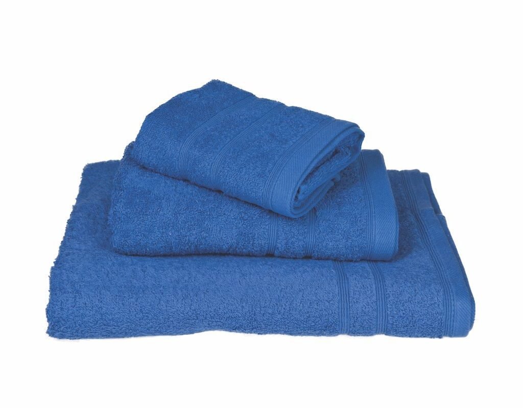 Πετσέτα ΚΟΜΒΟΣ Πεννιέ 500γρ/μ2 Μπλε Σώματος 70x140