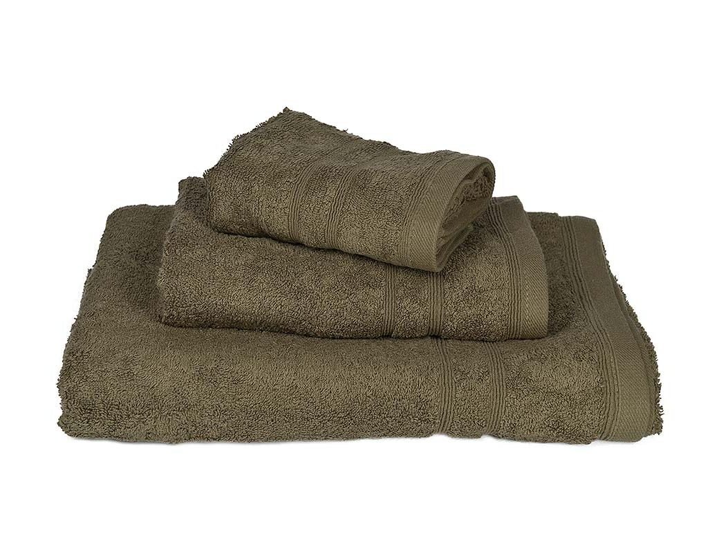 Πετσέτα ΚΟΜΒΟΣ Πεννιέ 500γρ/μ2 Χακί Προσώπου 50x90