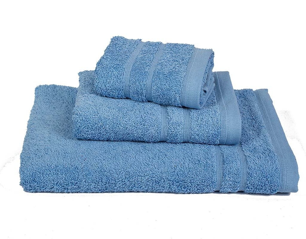 Πετσέτα ΚΟΜΒΟΣ Πεννιέ 500γρ/μ2 Σιέλ Χειρός 40x60