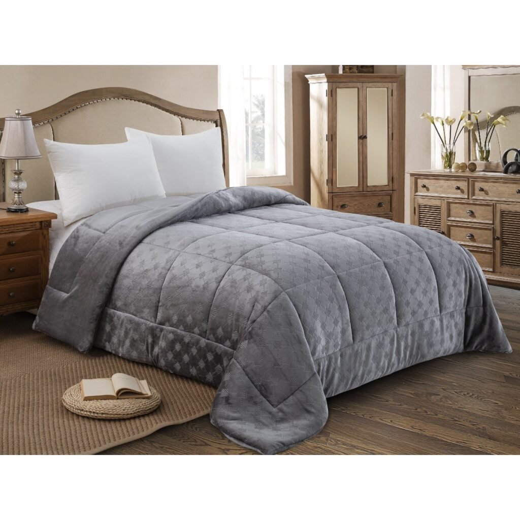 ΚΟΥΒΕΡΤΟΠΑΠΛΩΜΑ ΥΠΕΡΔΙΠΛΟ 220X240 ADAM HOME (822) GREY