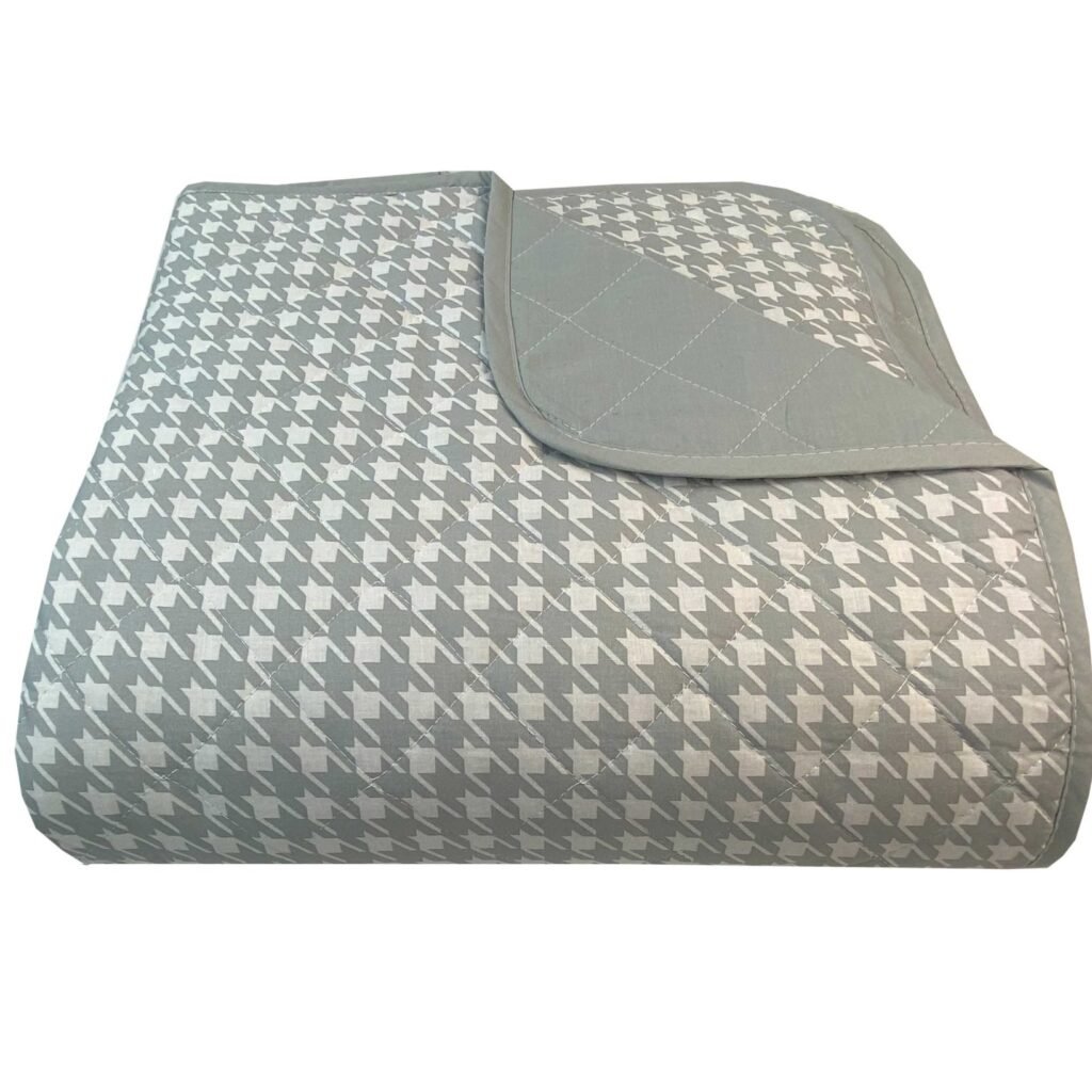 Κουβερλι Υπέρδιπλα 220x240 Pied De Poule Grey 8458 - Astron Italy