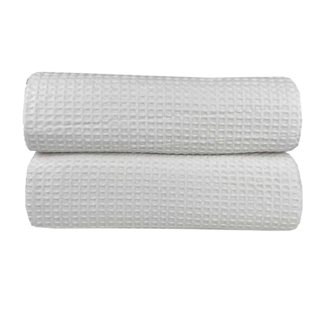 Κουβέρτα Πικέ Μονή Waffle Ξενοδοχείου 165X245 White 8600 - Astron Italy