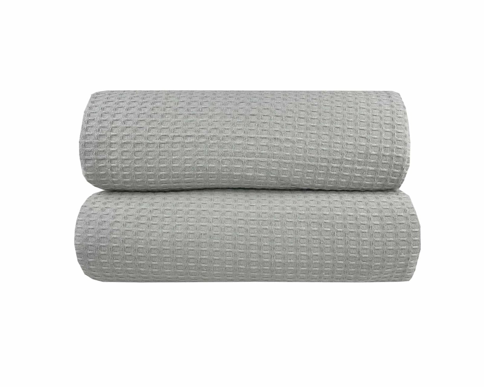 Κουβέρτα Πικέ Υπερ/πλη Waffle 230χ245 Light Grey 8608 - Astron Italy