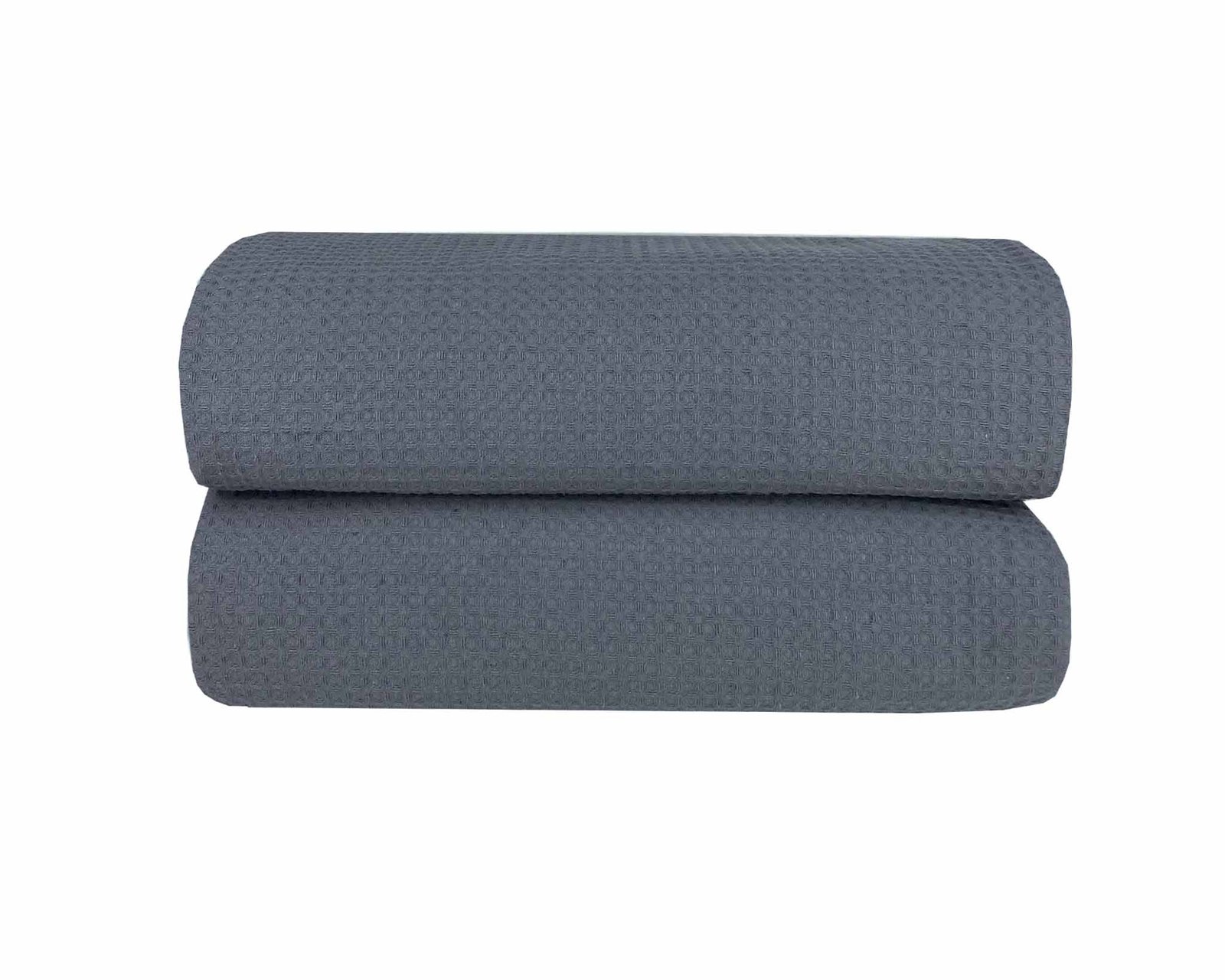 Κουβέρτα Πικέ Μονή Waffle 165χ245 Dark Grey 8636 - Astron Italy