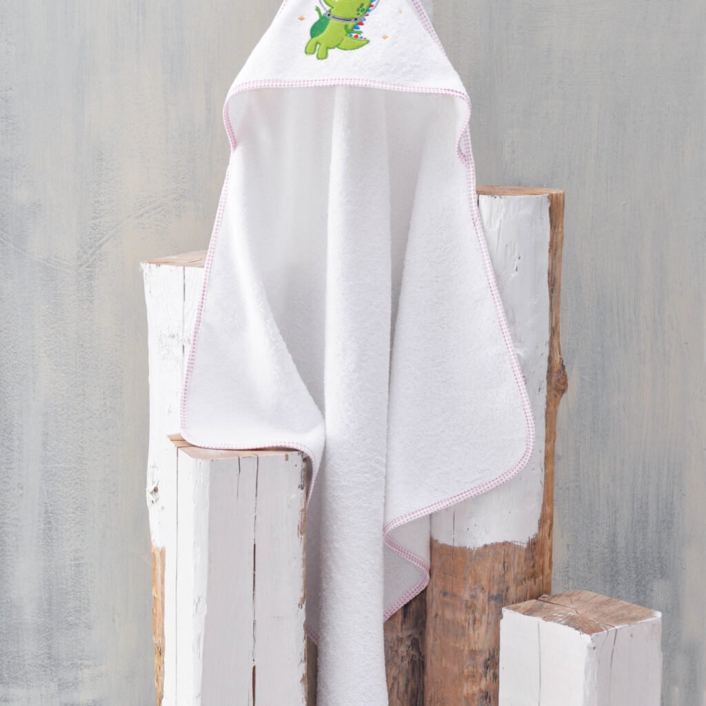 ASTRONAUT DINO ΡΟΖ - ΚΑΠΑ ΒΡΕΦΙΚΗ - ΛΕΥΚΟ, ΡΟΖ - 75Χ75 - Rythmos