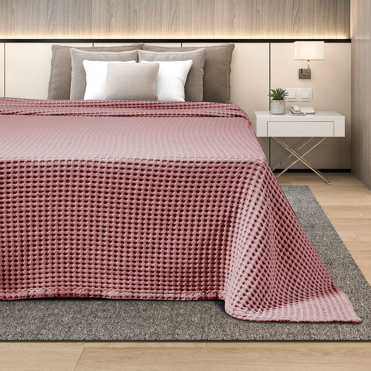 ΚΟΥΒΕΡΤΑ ΠΙΚΕ ΜΟΝΗ 170Χ240 ADAM HOME OPAL ROSE