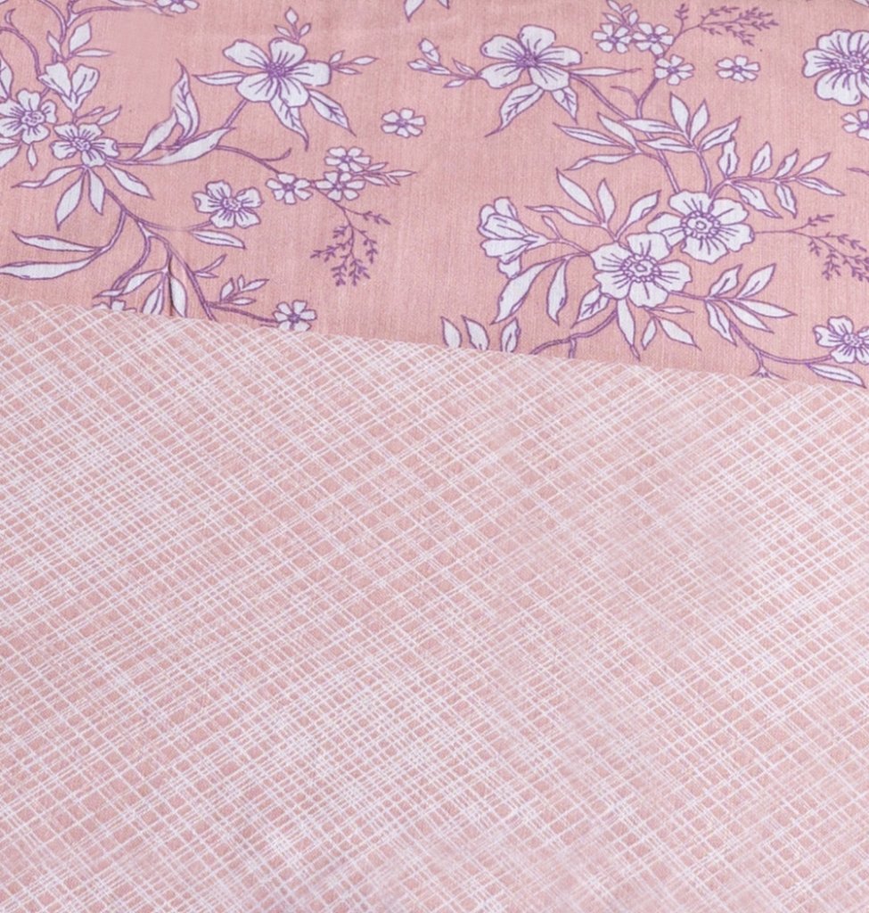 Alternative view of Παπλωματοθήκη "Luna" Fiori Dusty Pink - Γίγας (245×265) - LUNA- COKITEX