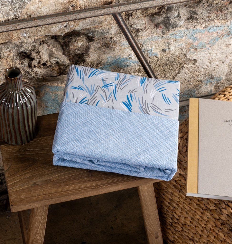 Παπλωματοθήκη "Luna" Paint Blue - Γίγας (245×265) - LUNA- COKITEX - Image 3