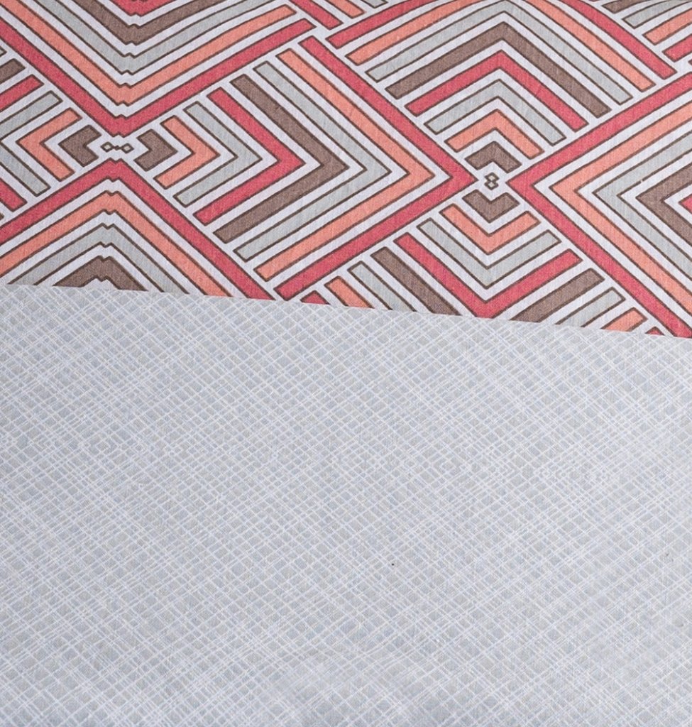 Alternative view of Παπλωματοθήκη "Luna" Echo Burnt Orange - Γίγας (245×265) - LUNA- COKITEX