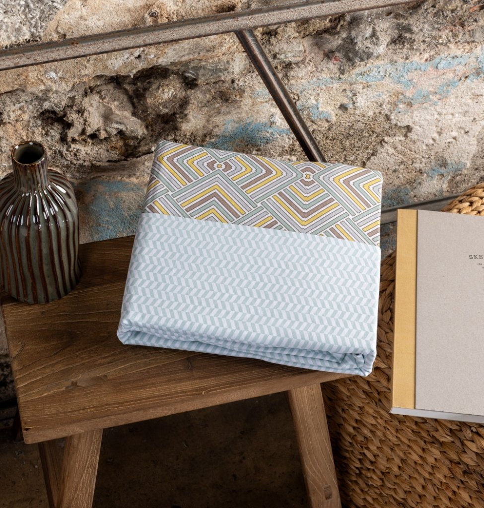 Παπλωματοθήκη "Luna" Echo Sage - Διπλή (205x245) - LUNA- COKITEX - Image 3