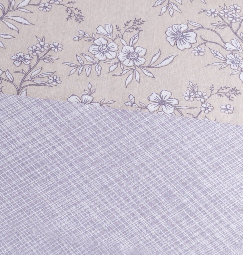 Alternative view of Παπλωματοθήκη "Luna"  Fiori Beige - Γίγας (245×265) - LUNA- COKITEX