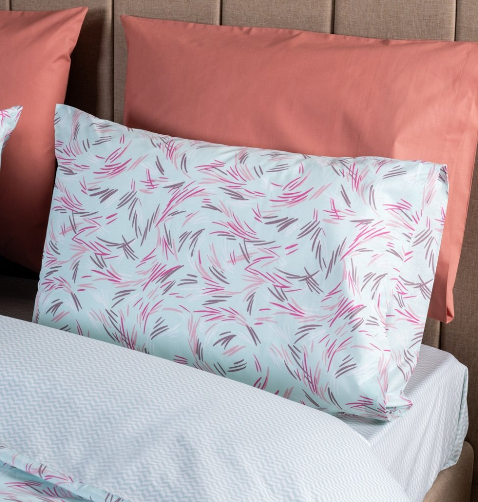 Alternative view of Μαξιλαροθήκες "Luna" Paint - Blue, 50x70 - LUNA PREMIUM- COKITEX