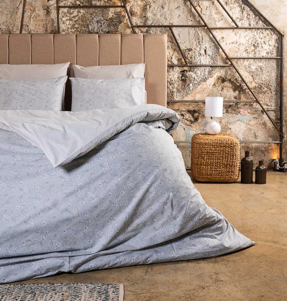 Παπλωματοθήκη "Luna" Fiori Sage - Γίγας (245×265) - LUNA- COKITEX