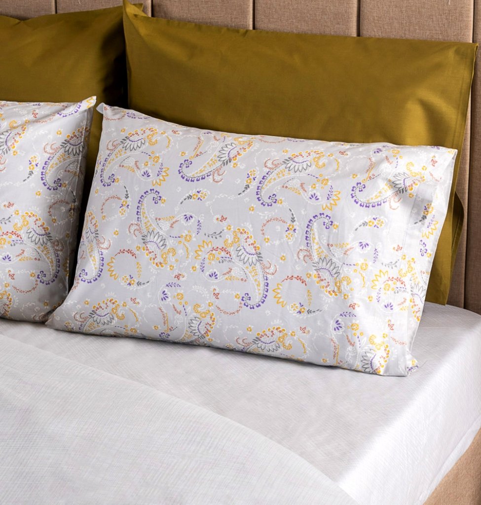 Alternative view of Μαξιλαροθήκες "Luna" Lily - Blue, 50x70 - LUNA PREMIUM- COKITEX