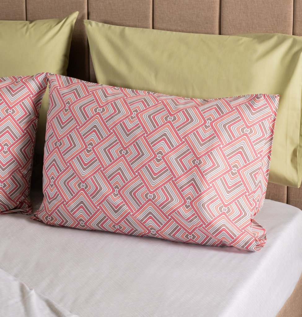 Alternative view of Μαξιλαροθήκες "Luna" Echo - Blue, 50x70 - LUNA PREMIUM- COKITEX