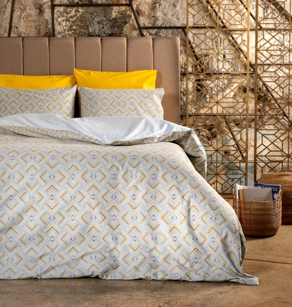 Παπλωματοθήκη "Luna" Echo Sage - Γίγας (245×265) - LUNA- COKITEX