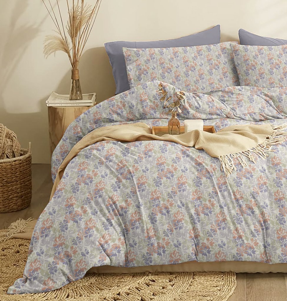 Παπλωματοθήκη "Marta" Planta Blue - Διπλό (200x245) - MARTA- COKITEX