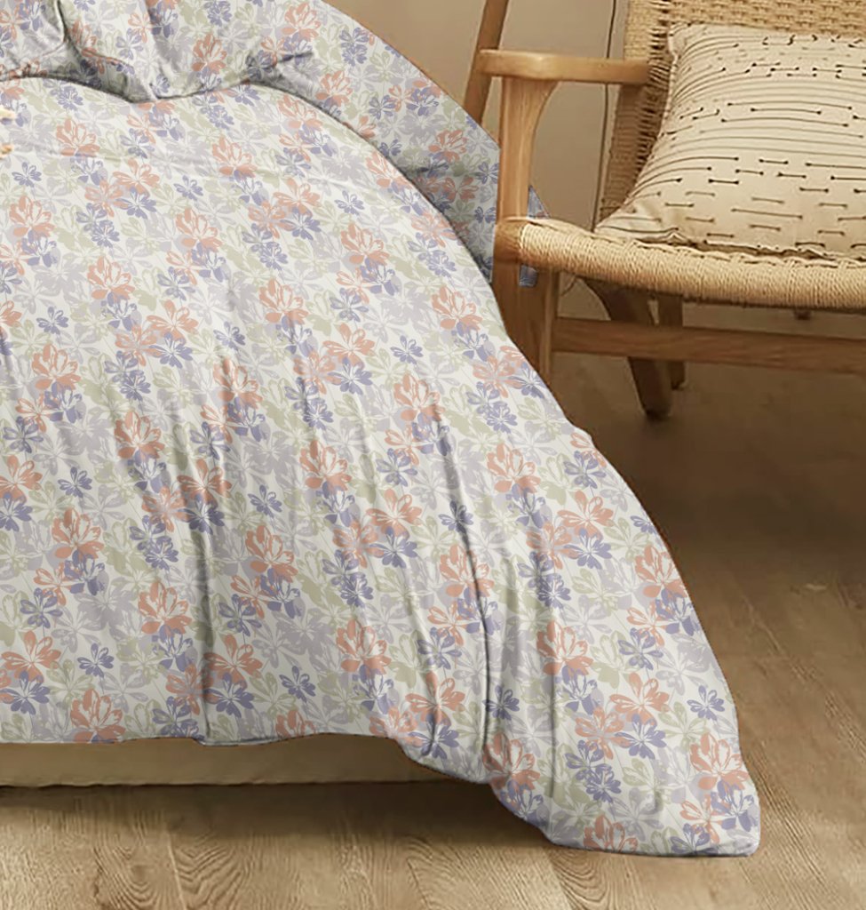 Alternative view of Παπλωματοθήκη "Marta" Planta Blue - Διπλό (200x245) - MARTA- COKITEX