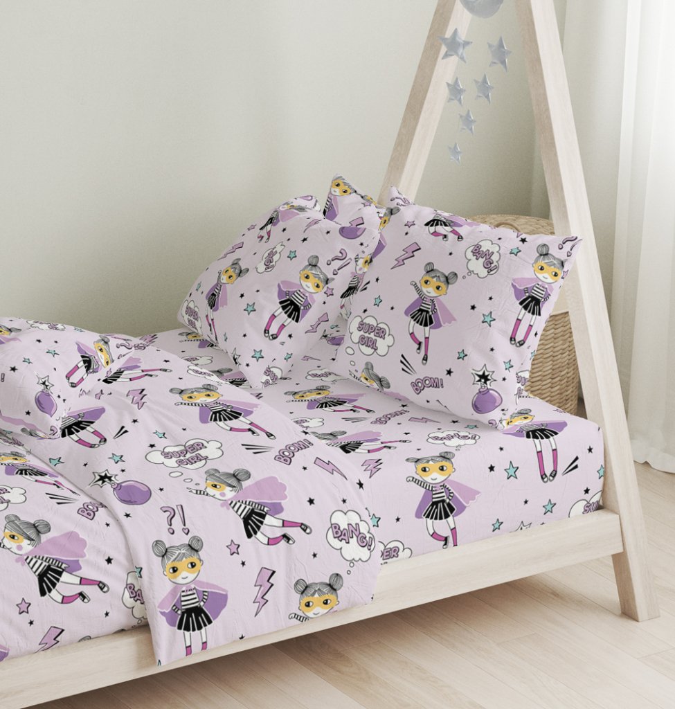 Σεντόνια Σετ Ballet Purple - 165x270+50X70 - LITTLE STAR- COKITEX - Image 3