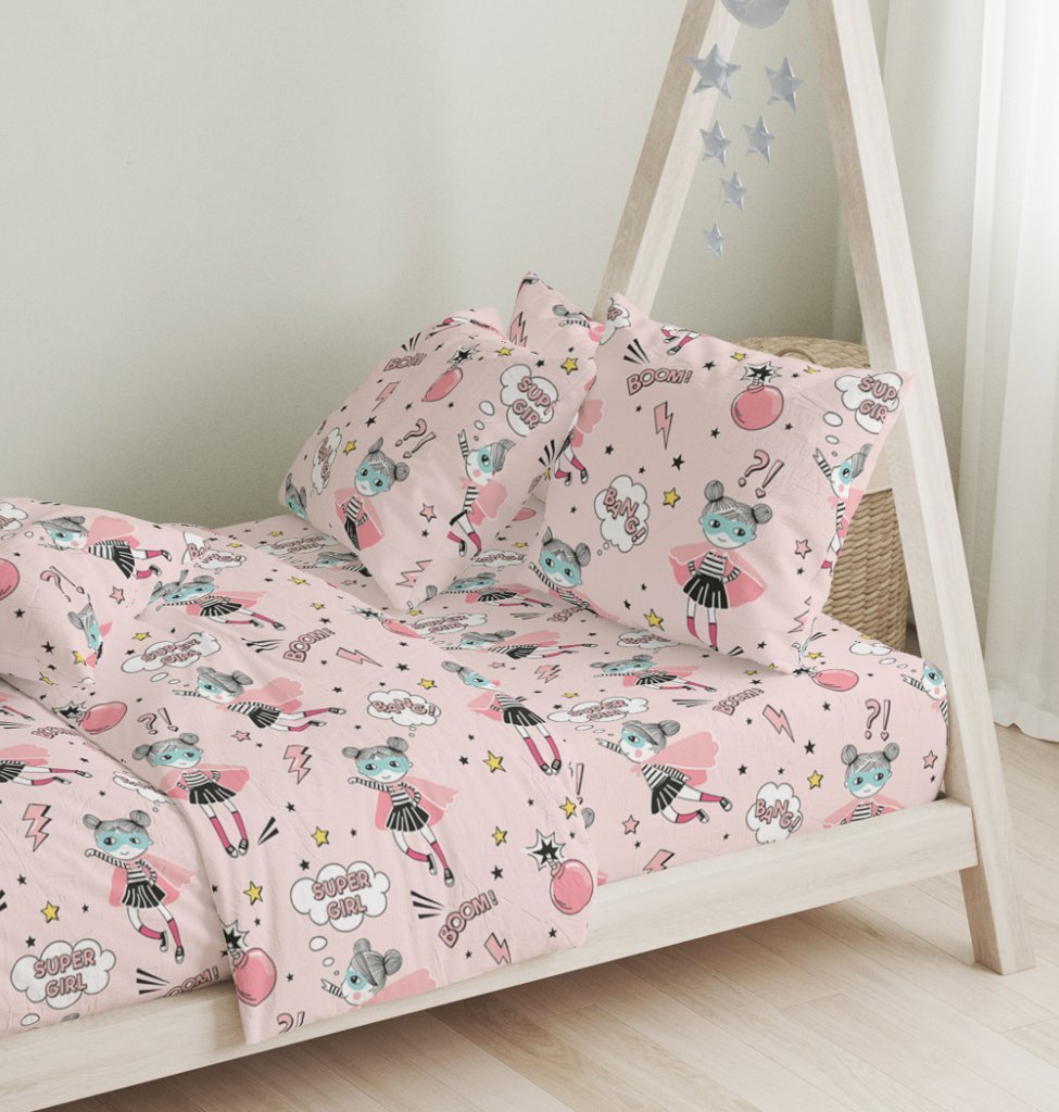 Σεντόνια Σετ Ballet Pink - 165x270+50X70 - LITTLE STAR- COKITEX - Image 3