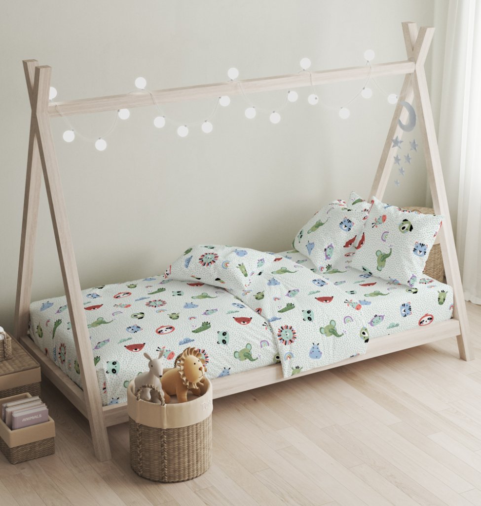 Σεντόνια Σετ Oasis Green - 165x270+50X70 - LITTLE STAR- COKITEX