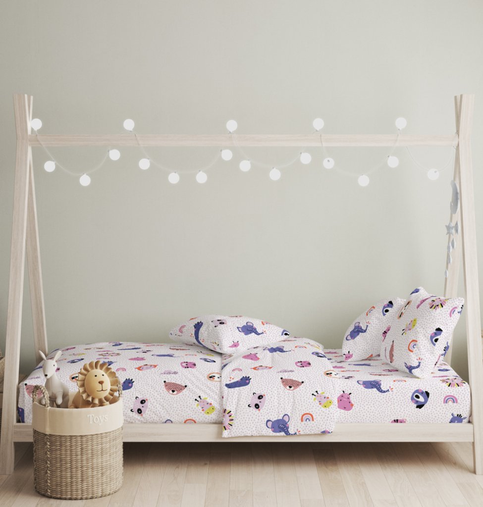 Alternative view of Σεντόνια Σετ Oasis Pink - 165x270+50X70 - LITTLE STAR- COKITEX