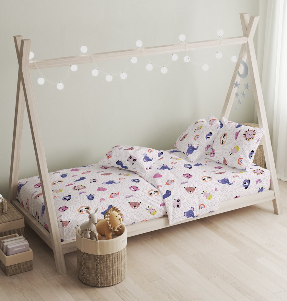 Σεντόνια Σετ Oasis Pink - 165x270+50X70 - LITTLE STAR- COKITEX