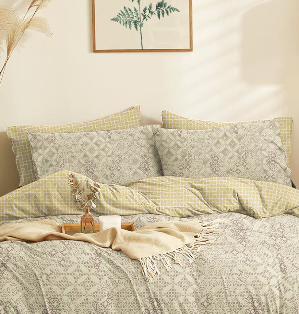 Παπλωματοθήκη "Marta" Dante Beige - Διπλό (200x245) - MARTA- COKITEX