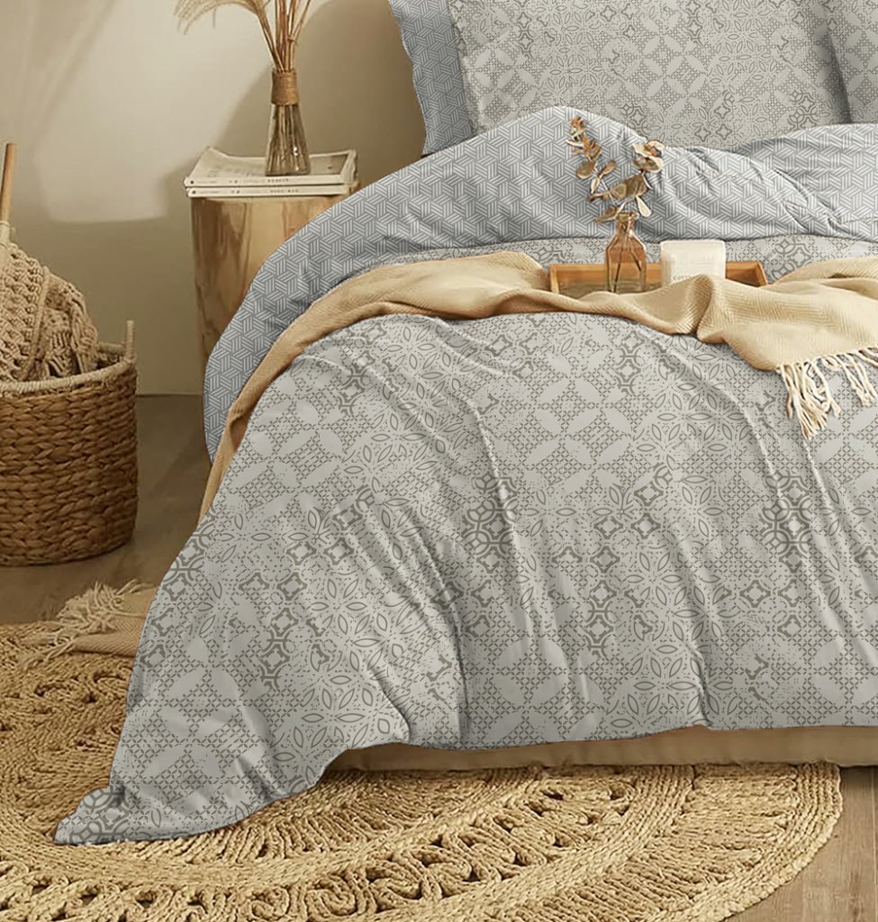 Alternative view of Παπλωματοθήκη "Marta" Dante Grey - Διπλό (200x245) - MARTA- COKITEX