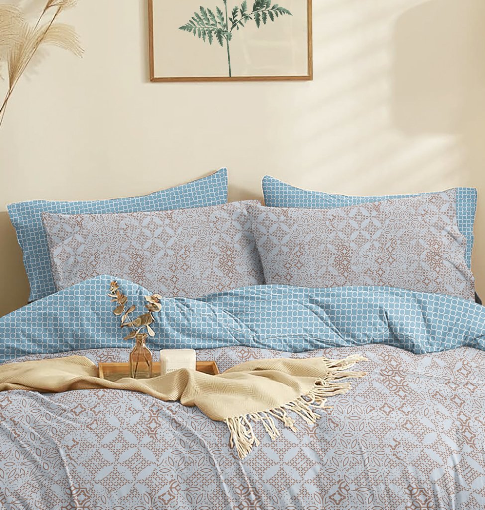 Παπλωματοθήκη "Marta" Dante Light Blue - Διπλό (200x245) - MARTA- COKITEX