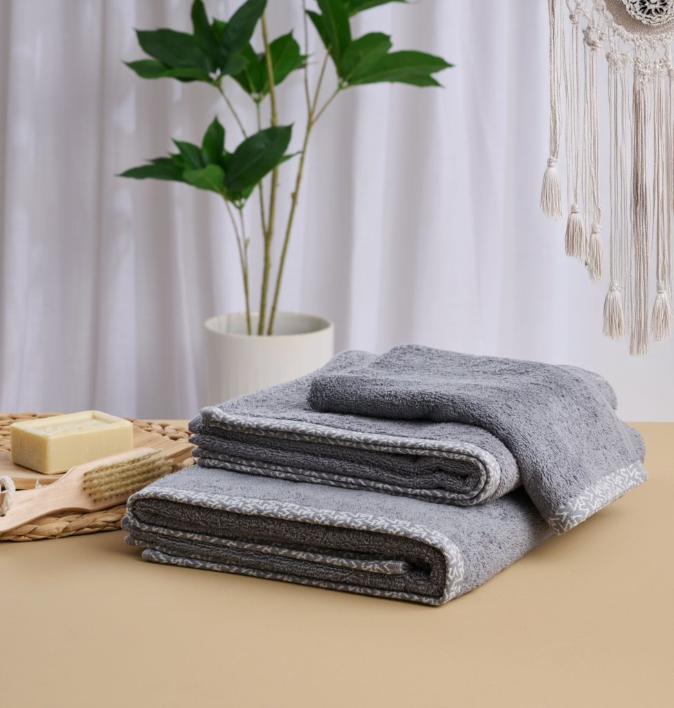 Πετσέτα “Saluti” Grey Mouse - Προσώπου 50x100 - SALUTI- COKITEX