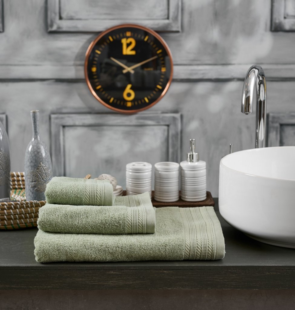 Πετσέτα Μονόχρωμη New Cotton Series - Sage, Προσώπου 50x90 - NEW COTTON SERIES- COKITEX