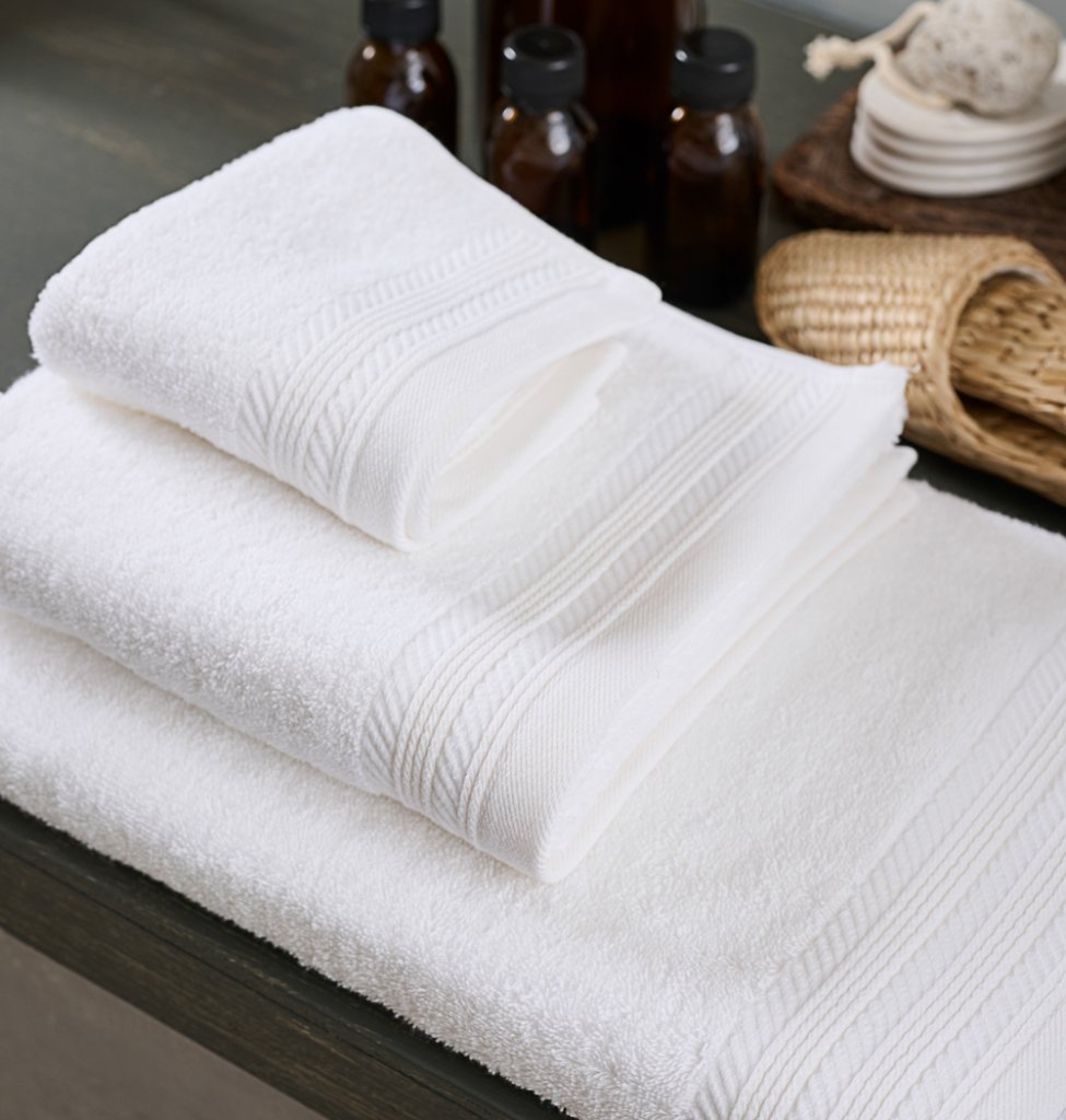 Πετσέτα Μονόχρωμη New Cotton Series - White, Προσώπου 50x90 - NEW COTTON SERIES- COKITEX