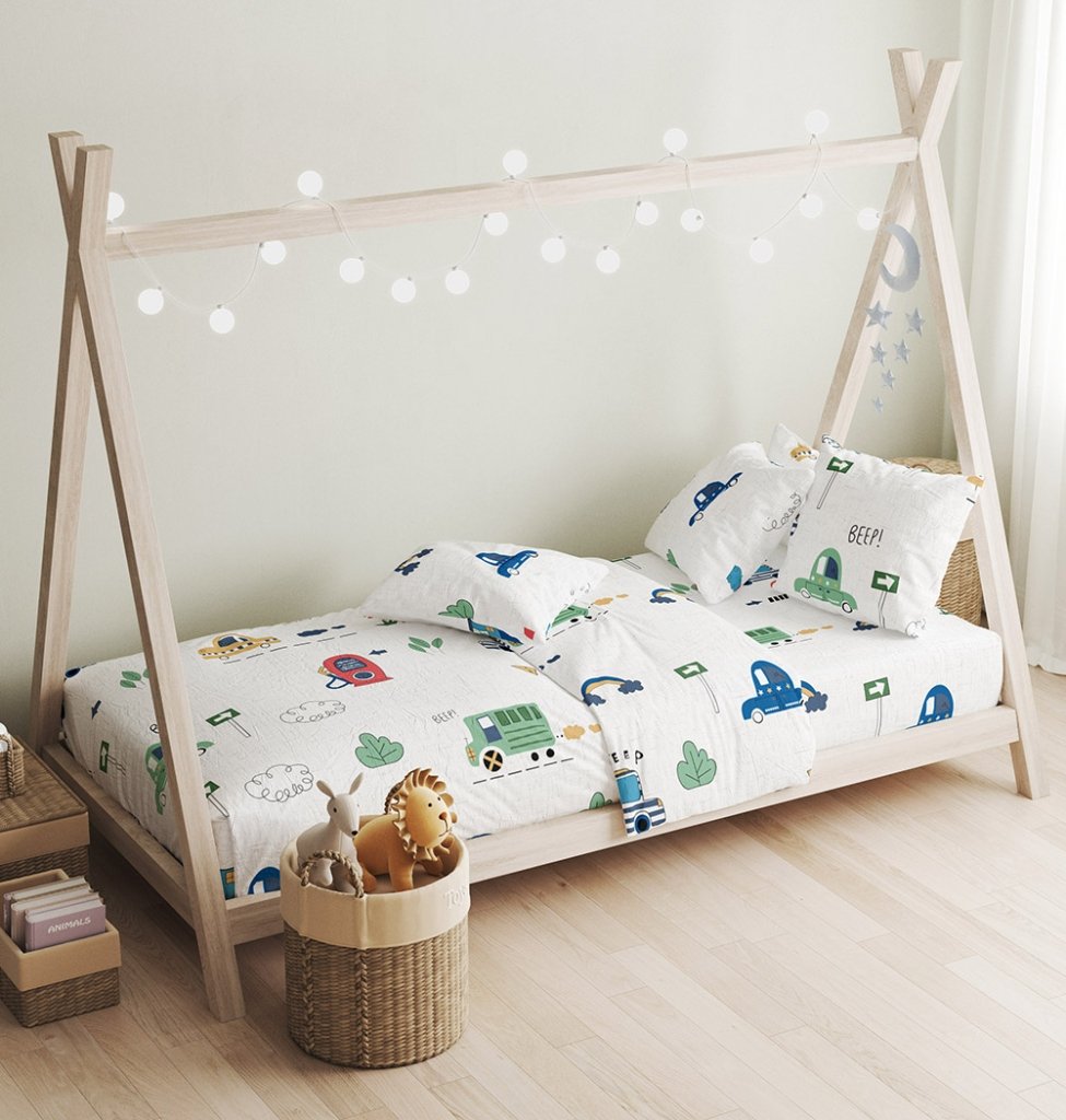 Σεντόνια Σετ Παιδικό Motion - Μονά (2x 160x240 + 1 μαξ. 50x70) - LITTLE STAR- COKITEX