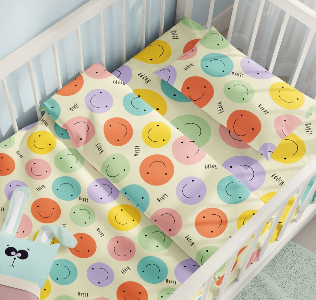 Σεντόνια Σετ Happy - 125x175(x2)+30x40(x1) - BABY- COKITEX - Image 3