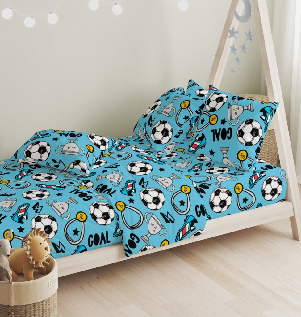 Alternative view of Σεντόνια Σετ Goal - 165x270+50X70 - LITTLE STAR- COKITEX